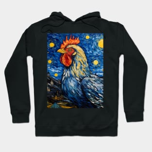 Van Gogh's Chicken Hoodie